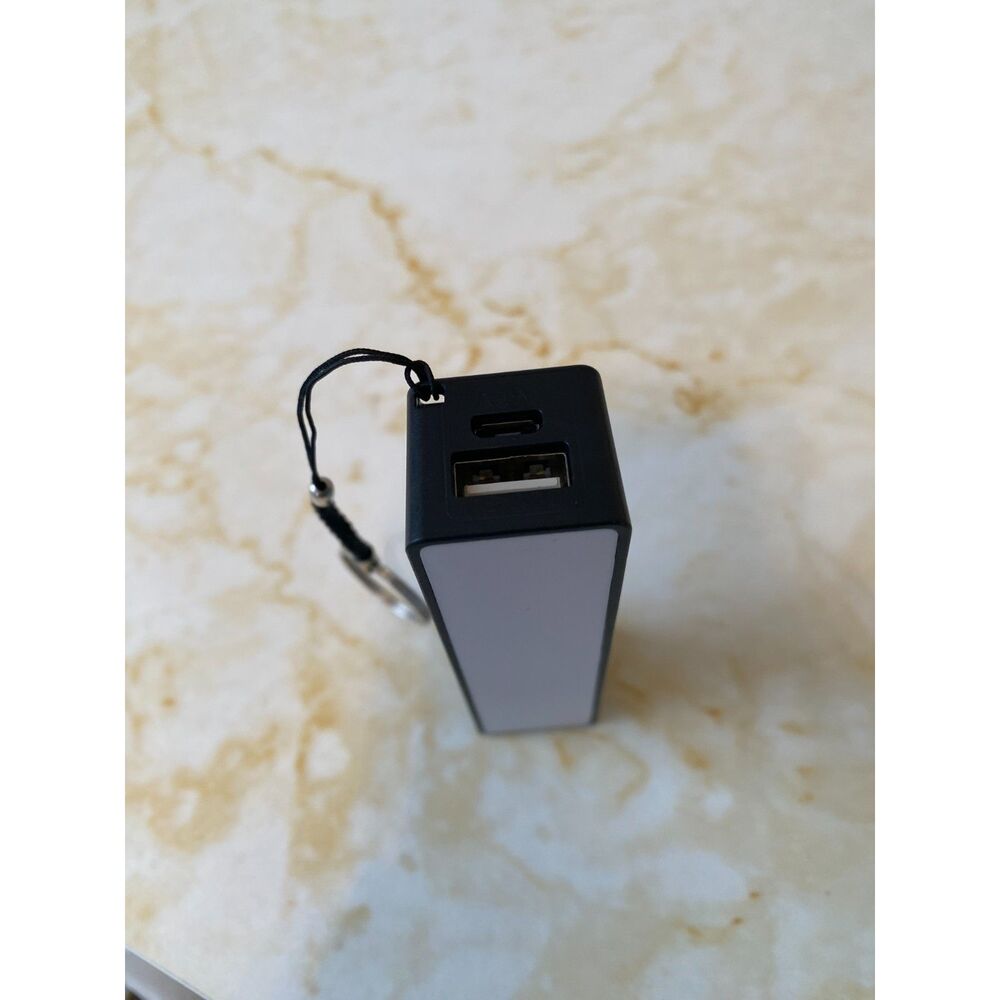 NEW Powerbank Mangan INC with keychain, black and white camping, blackout